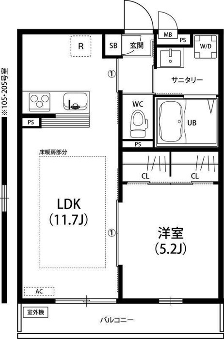 1LDK