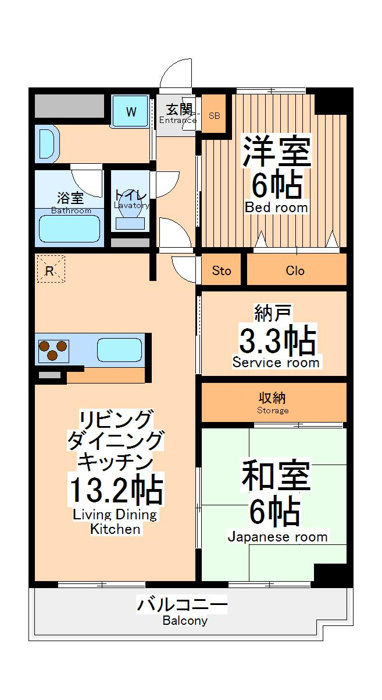 2LDK